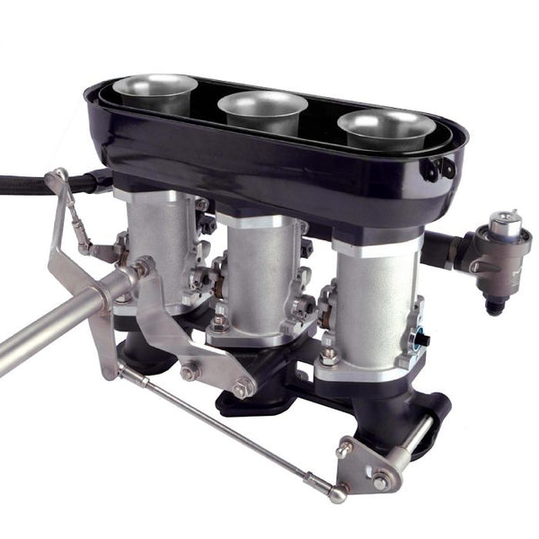 Throttle body kit Porsche 911 with airhorns 39mm inlet, 42mm throttle bodies